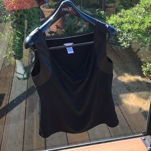 Evelyn black dressy top